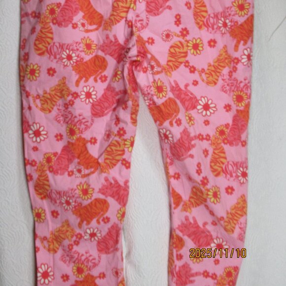 Vintage 90s Lily Pulitzer Tango Tiger Floral Capris Size 6 - Picture 3 of 5